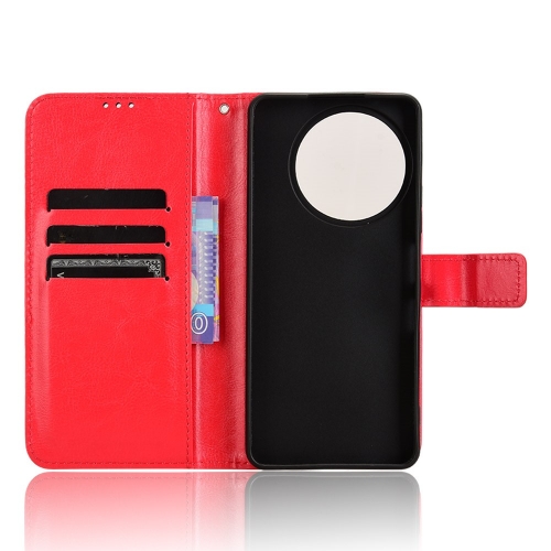 Калъф Тефтер Crazy Horse за TCL 50 Pro Nxtpaper 5G, Червен