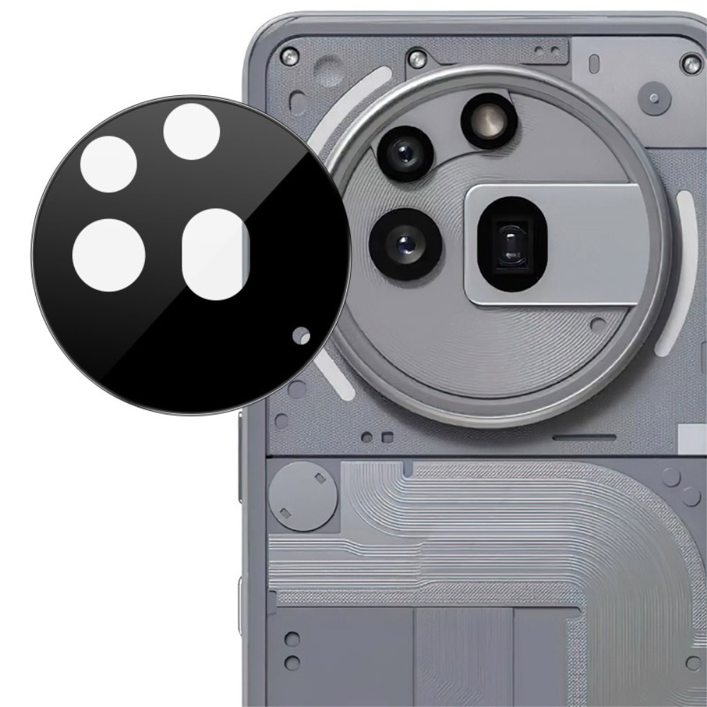 Стъклен Протектор IMAK за камера на Nothing Phone (3a) Pro, Черен
