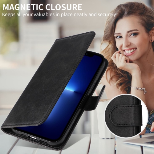 Калъф тефтер Wallet Stand Leather за Honor 400 Lite, Черен