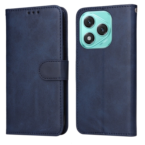 Калъф Тефтер Leather Wallet Stand за Honor 400 Lite, Син