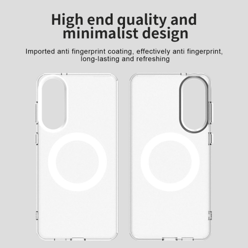 Удароустойчив калъф MagSF Matte Anti Drop за Samsung Galaxy S25 Edge, Бял