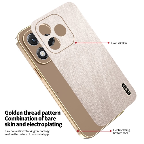 Удароустойчив калъф KADEM Silk за Huawei Honor 400 Lite, Златист