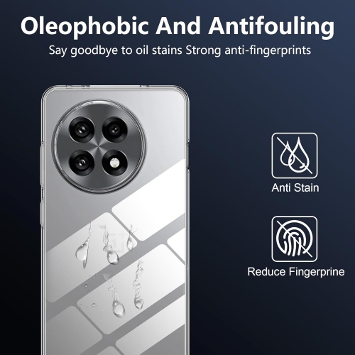 Силиконов калъф Anti-fingerprint за OnePlus 13R 5G, Прозрачен