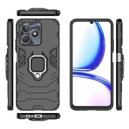 Удароустойчив Калъф Hybrid Cover за Realme C53, Ring Holder, Черен