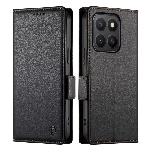 Калъф тефтер Wallet Stand Leather за Honor X8c 4G, Черен