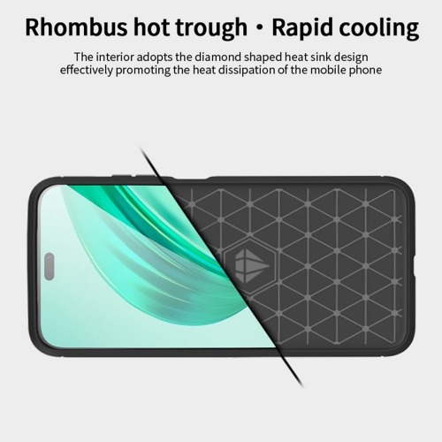 Силиконов калъф MOFI Carbon за  Honor X8c 4G, Черен