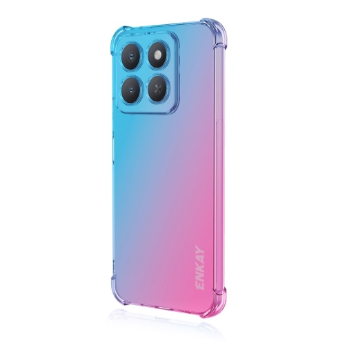 Силиконов калъф Anti Shock Enkay за Honor X8c 4G, Син - розов
