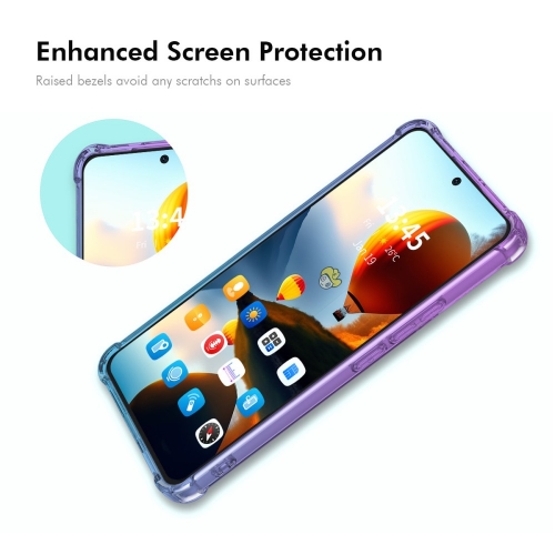 Силиконов калъф Anti Shock Enkay за Honor X8c 4G, Син - розов
