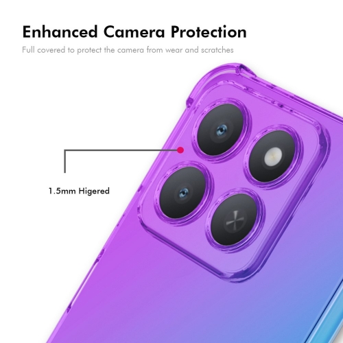 Силиконов калъф Anti Shock Enkay за Honor X8c 4G, Син - розов