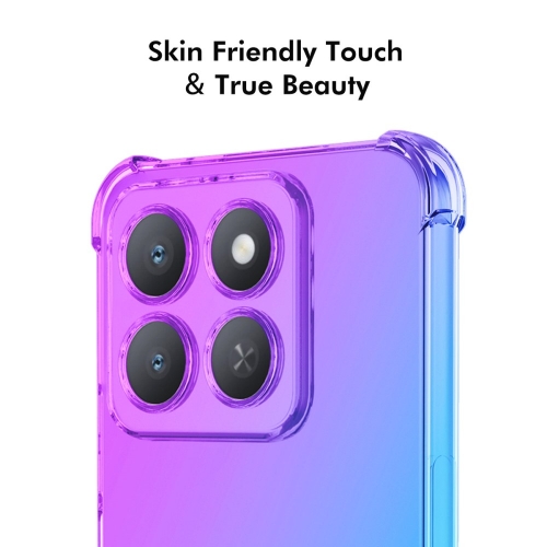 Силиконов калъф Anti Shock Enkay за Honor X8c 4G, Син - розов