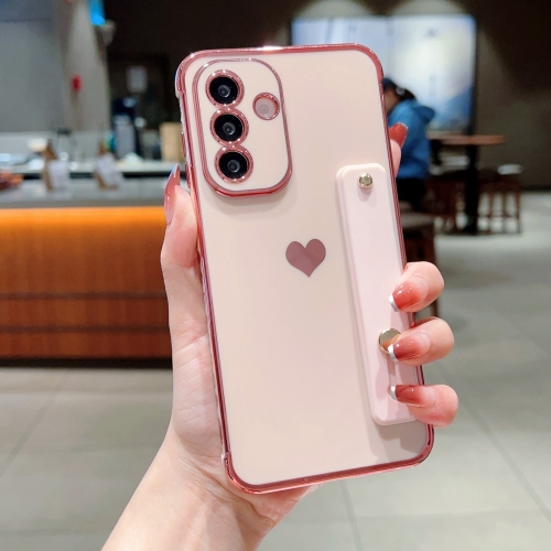 Силиконов калъф Strip Holder Heart за Samsung Galaxy A56 5G, Розов