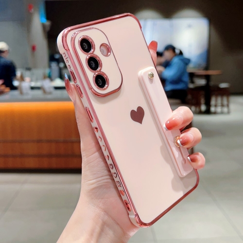 Силиконов калъф Strip Holder Heart за Samsung Galaxy A56 5G, Розов