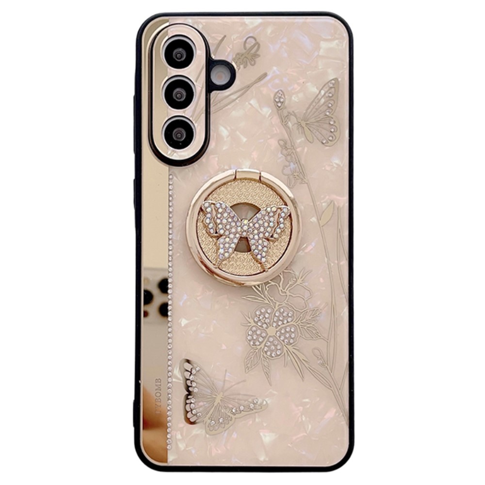 Удароустойчив калъф Rhinestones Decor за Samsung Galaxy A56 5G, Златист