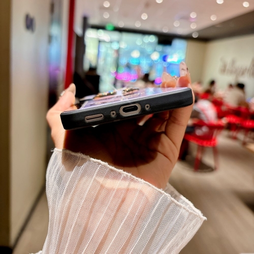 Удароустойчив калъф Rhinestones Decor за Samsung Galaxy A56 5G, Златист