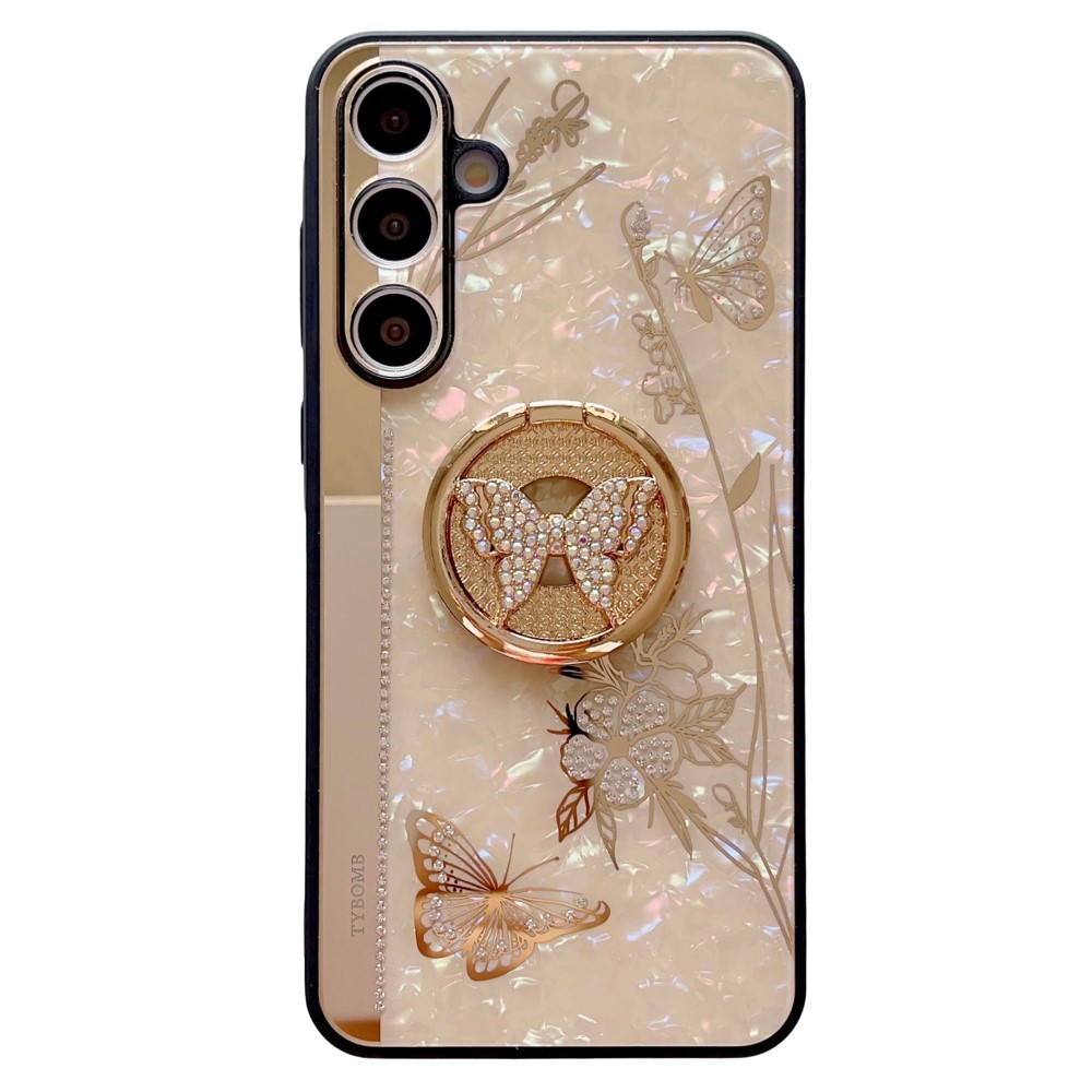 Удароустойчив калъф Rhinestones Decor за Samsung Galaxy A16 5G, Златист