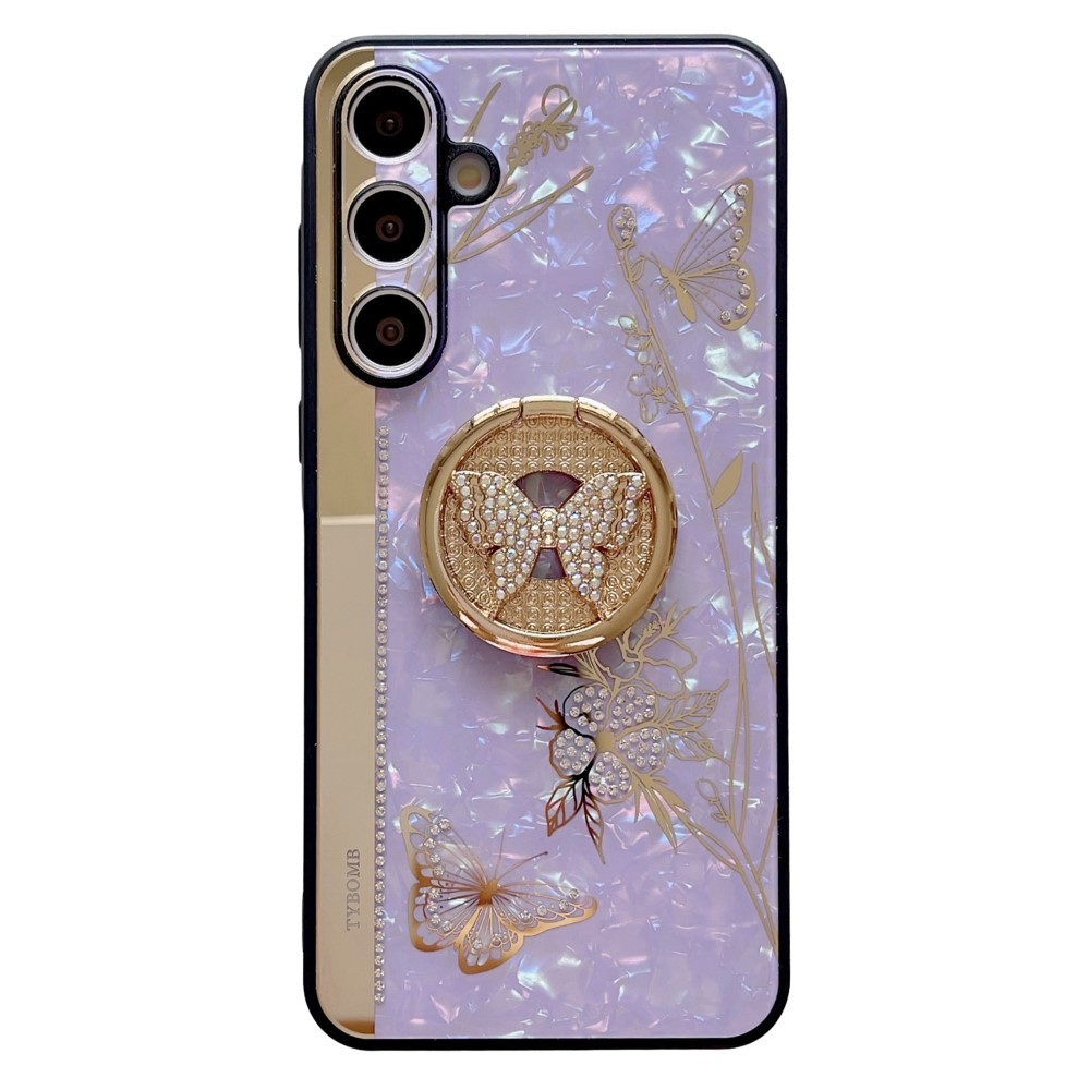 Удароустойчив калъф Rhinestones Decor за Samsung Galaxy A16 5G, Лилав
