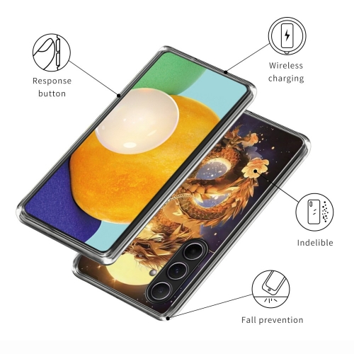 Силиконов калъф за Samsung Galaxy A56 5G, Златен дракон