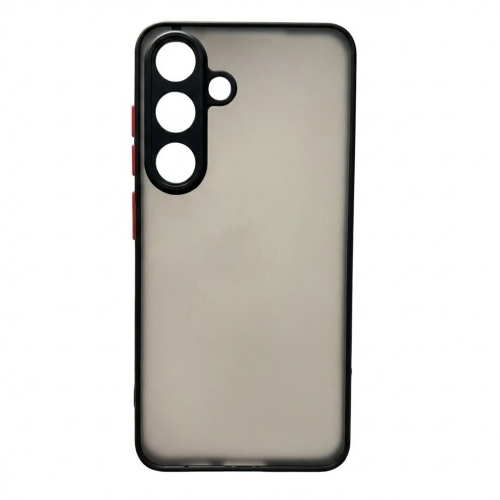 Удароустойчив калъф Color Button Bumper за Samsung Galaxy A56 5G, Черен