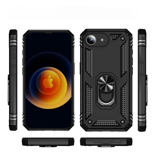 Удароустойчив калъф Hybrid Cover за iPhone 16e/17e, Черен