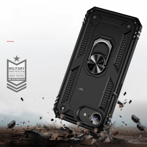 Удароустойчив калъф Hybrid Cover за iPhone 16e/17e, Черен