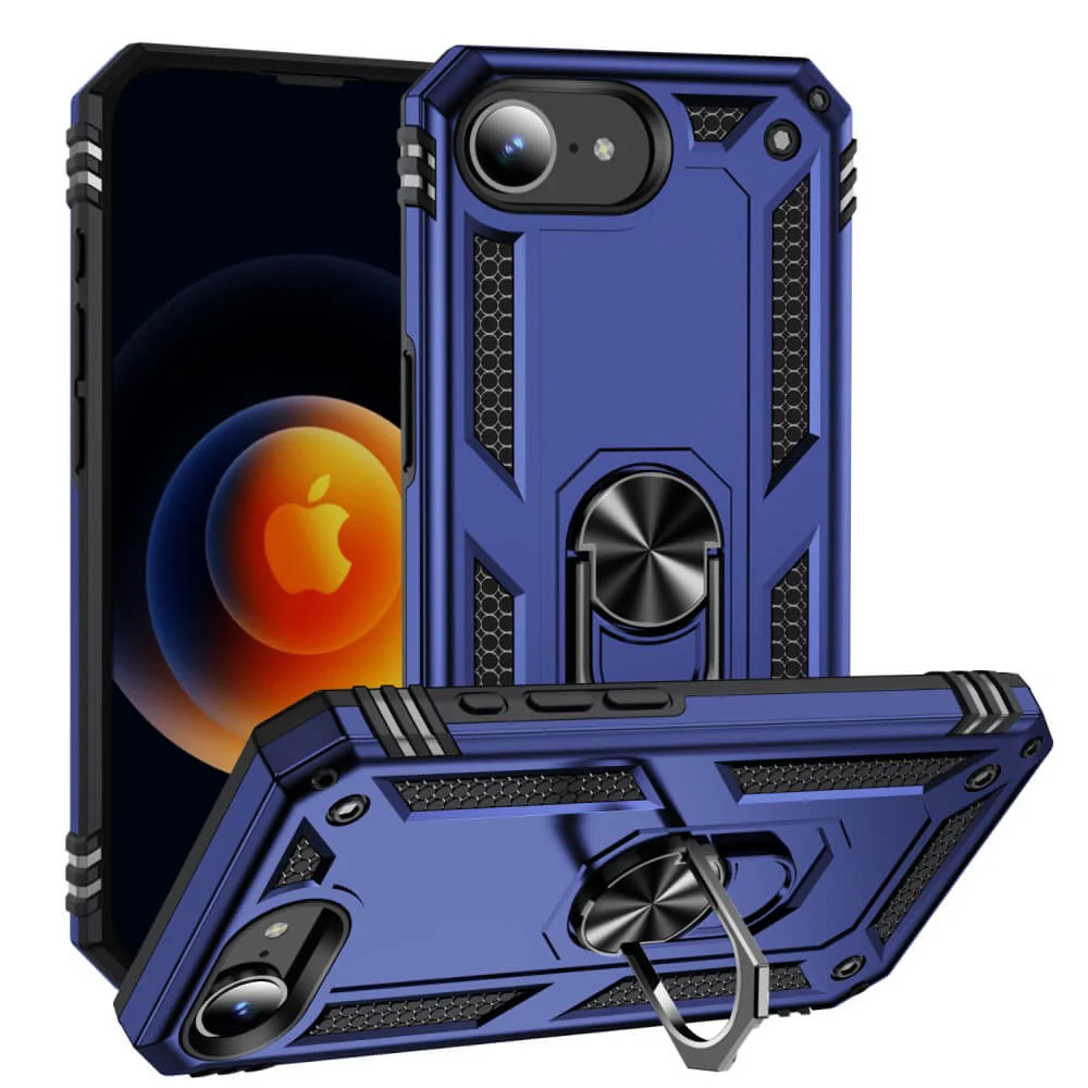 Удароустойчив калъф Hybrid Cover за iPhone 16e/17e, Син