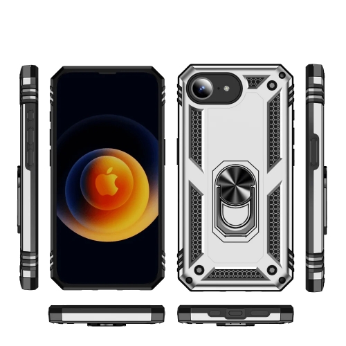 Удароустойчив калъф Hybrid Cover за iPhone 16e/17e, Сребрист
