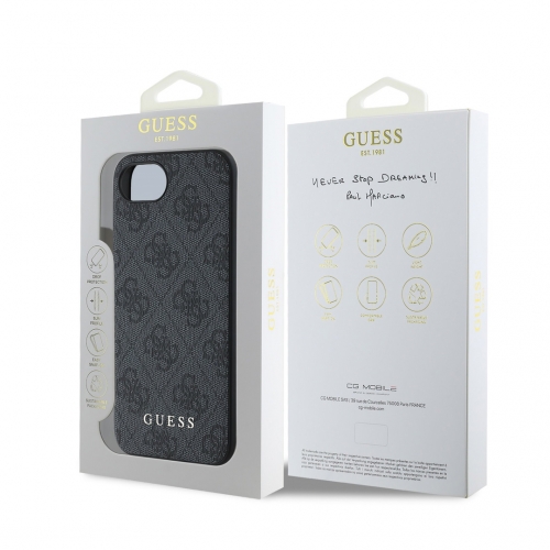 Калъф Guess за iPhone 16e/17e, 4G Charm Case, GUHCPSE4GF4GCK