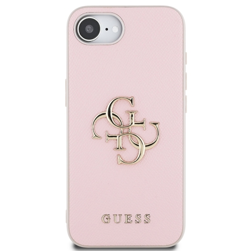 Калъф GUESS за iPhone 16e/17e, PU Grained 4G Metal Logo, GUHCPSE4PGT4MBP