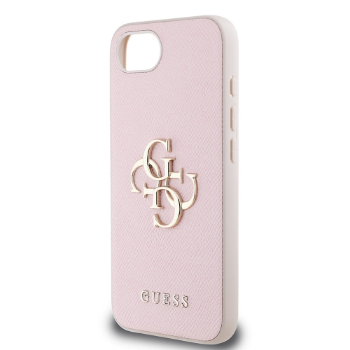 Калъф GUESS за iPhone 16e/17e, PU Grained 4G Metal Logo, GUHCPSE4PGT4MBP