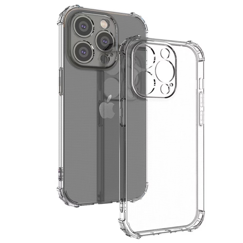 Силиконов калъф Anti Shock за iPhone 15 Pro Max, 1.5mm, Прозрачен