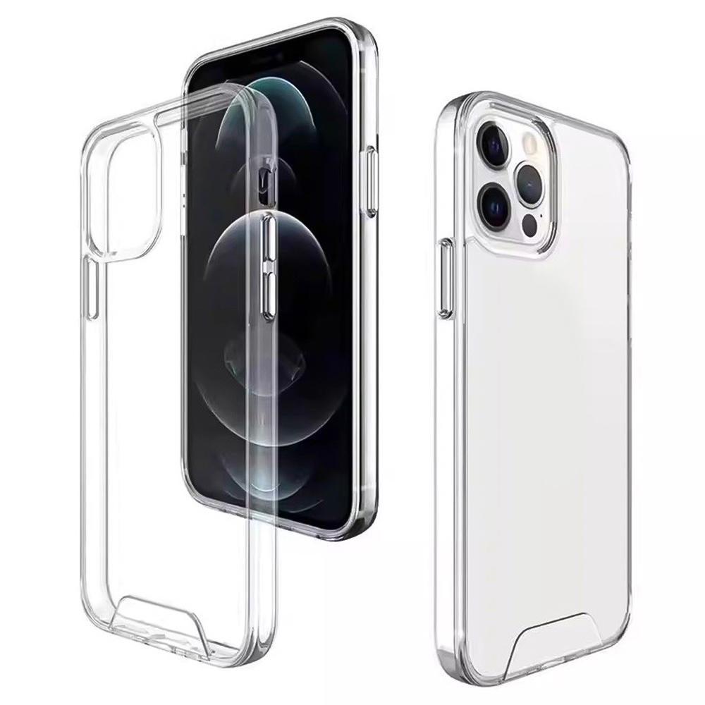 Удароустойчив калъф Hybrid Crystal за iPhone 15 Pro Max, Прозрачен