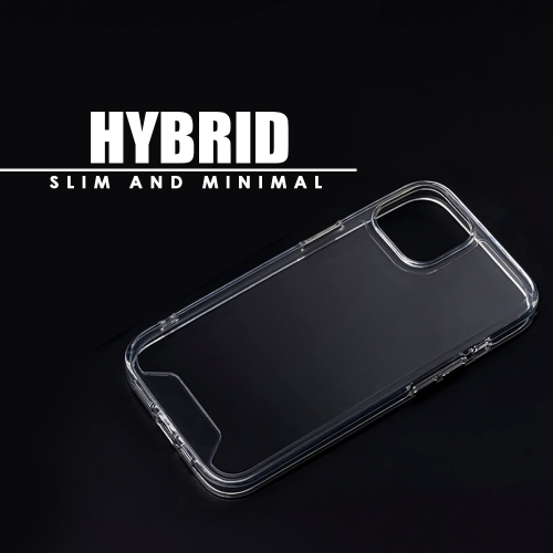 Удароустойчив калъф Hybrid Crystal за iPhone 15 Pro Max, Прозрачен