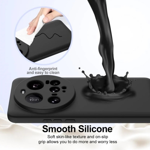 Силиконов калъф Silicone Lite за Xiaomi 15 Ultra, Черен