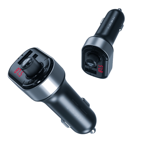 Трансмитер FM XO BCC10 Bluetooth MP3, 3.1A, Черен