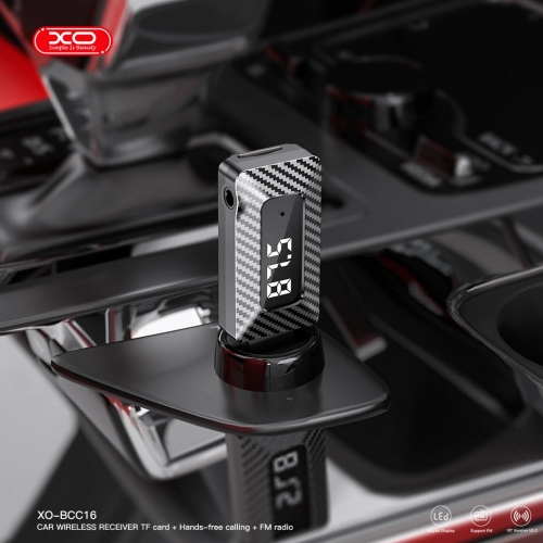 Трансмитер FM XO BCC16 USB Bluetooth MP3, Черен