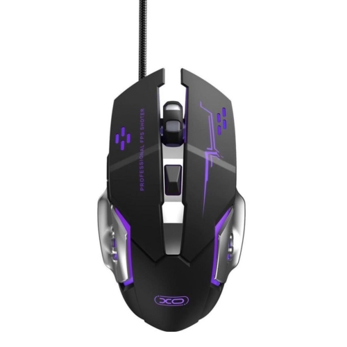 Геймърска Мишка XO M10  RGB  6 бутона 3200 DPI, Черен