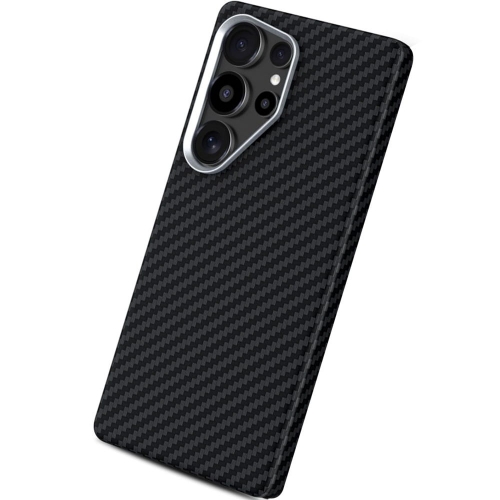 Удароустойчив калъф Tech-Protect ION Carbon MagSF за Samsung Galaxy S25 Ultra, Черен - сребрист