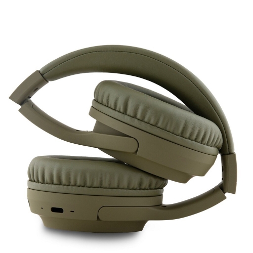 Безжични Слушалки DKNY PU Leather Arch Logo Wireless Headphone, Зелен