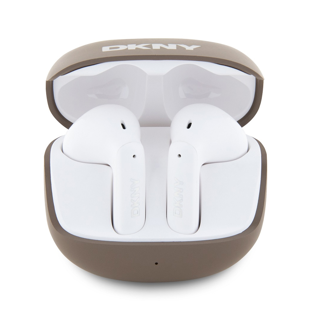 Безжични Слушалки DKNY Satiny Finish TWS Wireless Earphones, Кафяв