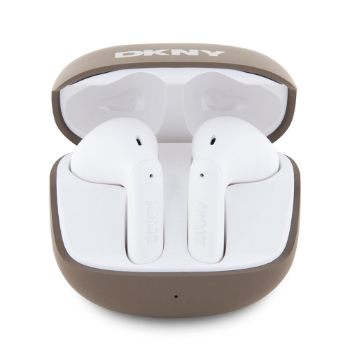 Безжични Слушалки DKNY Satiny Finish TWS Wireless Earphones, Кафяв