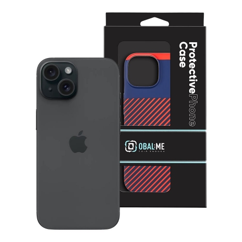 Пластмасов калъф OBAL-ME за iPhone 12 / 12 Pro, Син-червен