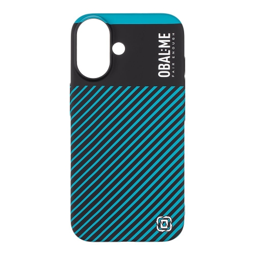 Пластмасов калъф OBAL-ME за iPhone 16, Черен-син