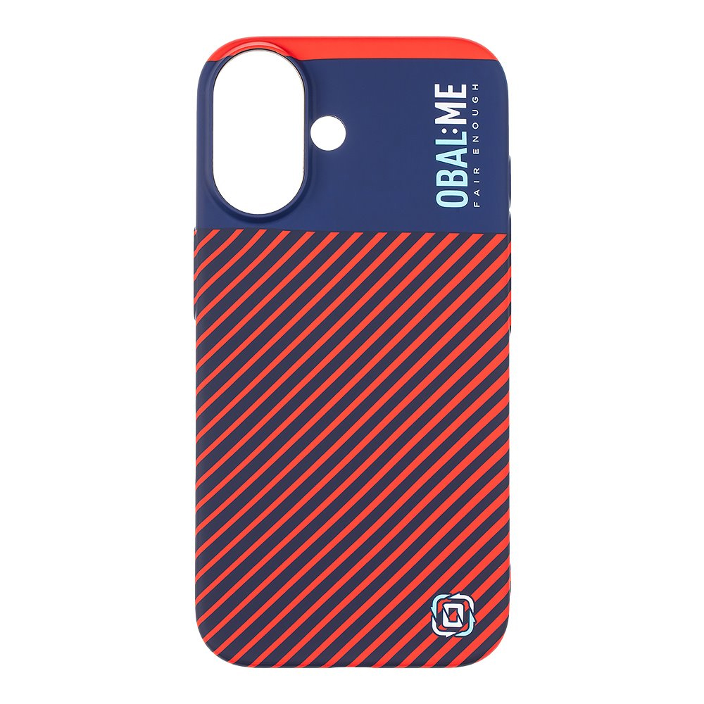 Пластмасов калъф OBAL-ME за iPhone 16, Син-червен