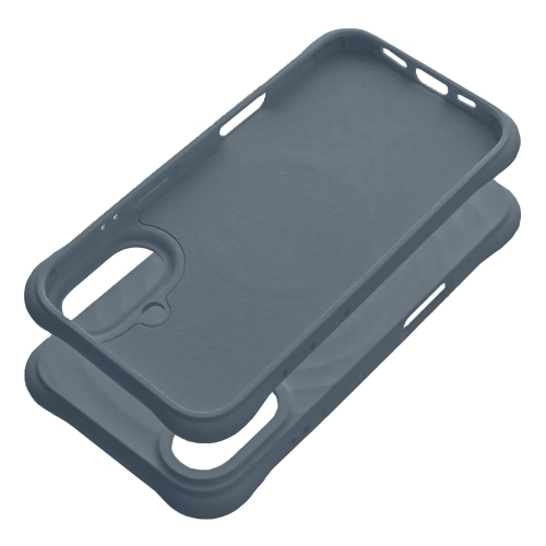 Силиконов калъф Zephyr Mag Cover за iPhone 16, Сив-син