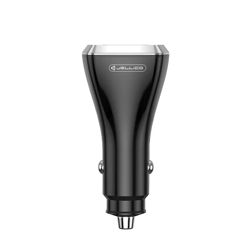 Зарядно за кола 12V Jellico F15, PD, 88.5W, 2xUSB-C, 1xUSB, QC3.0, черен