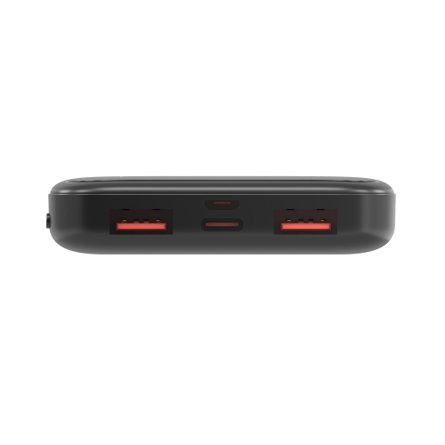 Универсална външна батерия Moonx MP01, 2A, 10W, 2xUSB, 10000mAh, черна