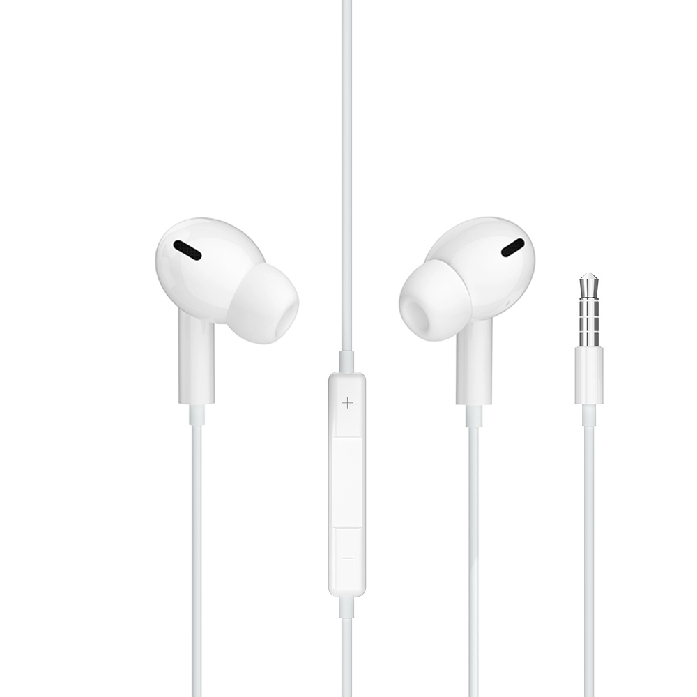 Слушалки с микрофон Jellico EP3A, 3.5mm, 1.2m, бели
