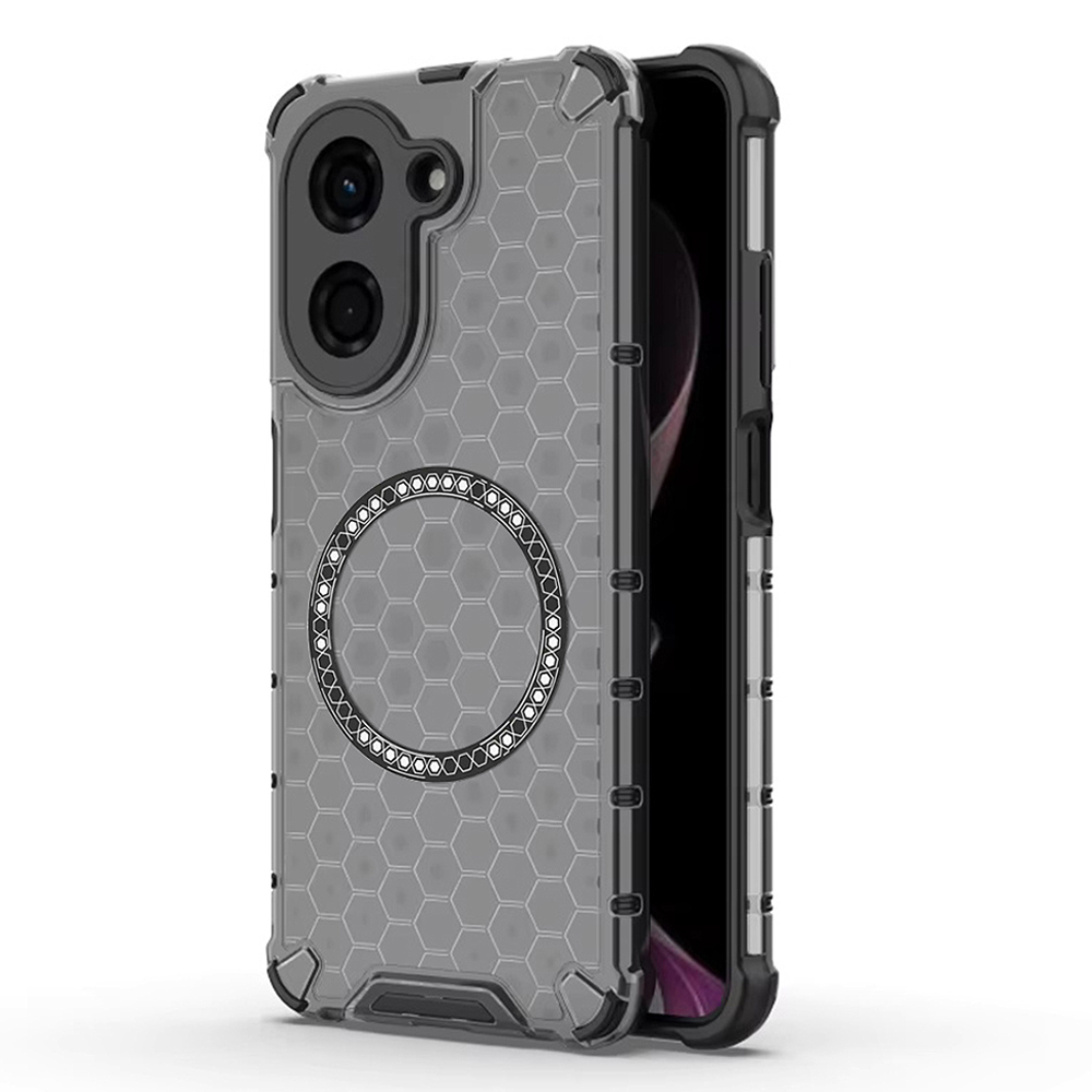 Калъф  Metal Ring Honeycomb за Xiaomi Redmi A5 4G, черен