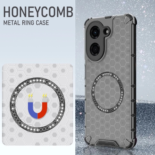 Калъф  Metal Ring Honeycomb за Xiaomi Redmi A5 4G, черен