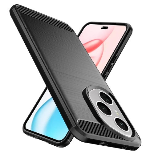 Силиконов калъф Carbon за Honor 400 Pro, черен